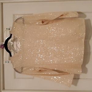 Gorgeous, sequin covered blouse by H & M, size SMALL